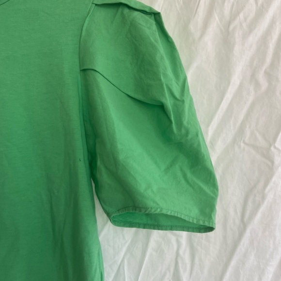 Zara VOLUMINOUS PLEATED TOP Puff  Blouse, Size Small - Picture 8 of 14